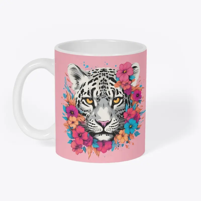 Floral Snow Leopard Design Collection