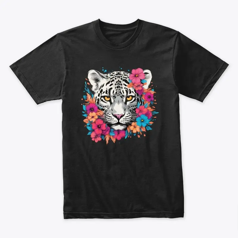 Floral Snow Leopard Design Collection