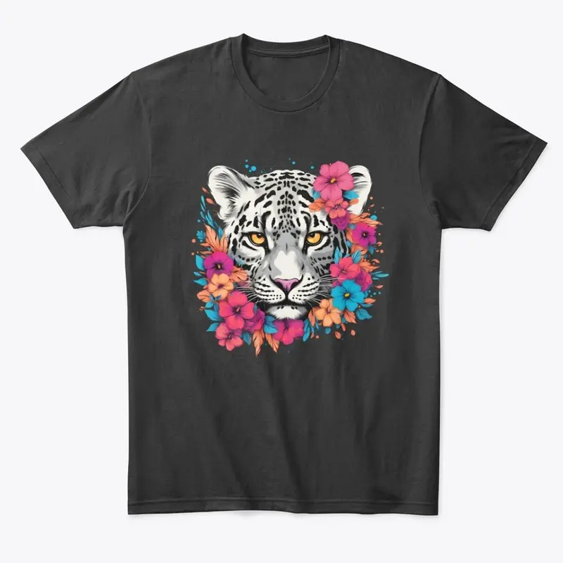 Floral Snow Leopard Design Collection