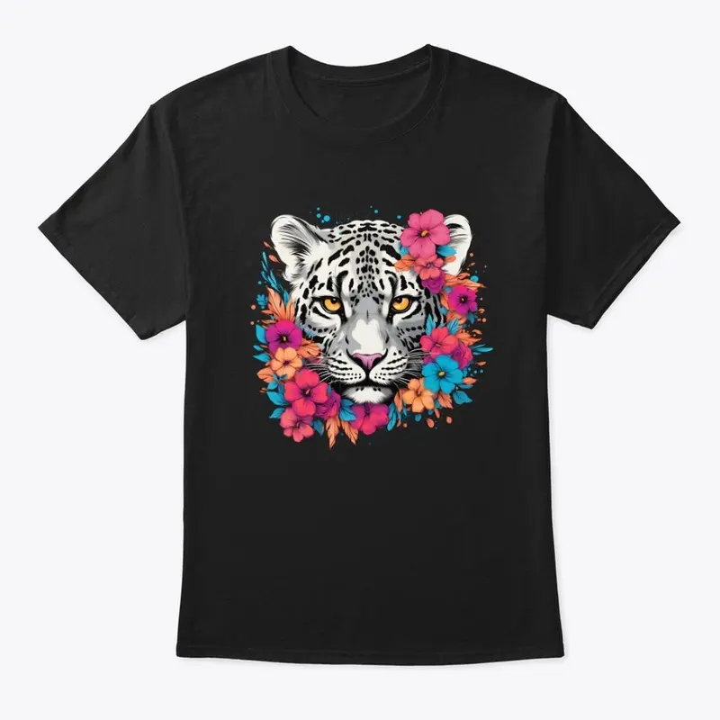 Floral Snow Leopard Design Collection